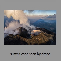 summit cone seen by drone